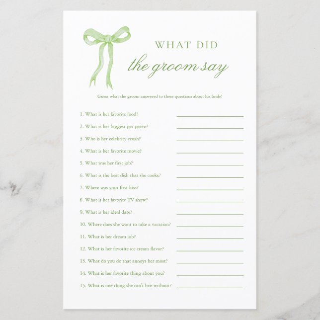 Arco Verde O Que O Noivo Disse Jogo De Brida (Frente)