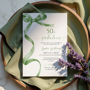 Arco Verde Sage 50 e Convite de Aniversário Fabulo