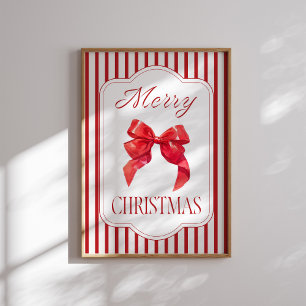 Arco Vermelho Feliz Natal Poster