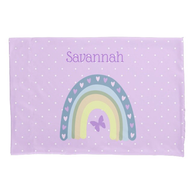 Arcos-Chuva E Borboletas Travesseiro Monograma (Frente)