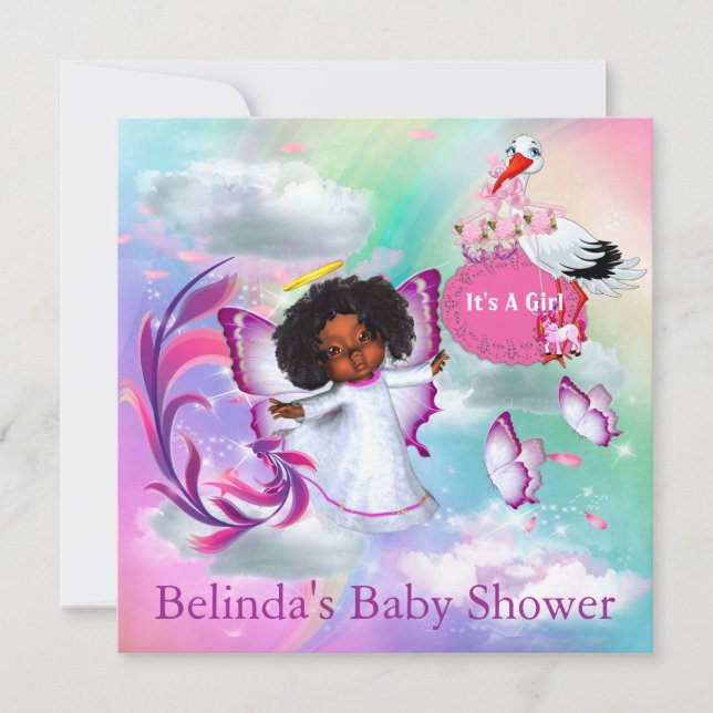 Arcos-Chuva, Nuvens Fluffy e Convite Para Borbolet (Frente)