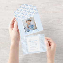 Arcos de Aquarela Preppy Gingham Foto Personalizad