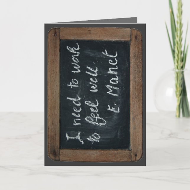 Ardoise 07 - Citação do Manet - Cartão (Frente)