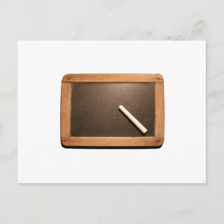 Ardoise Lousa Escolar Vintage com cartão postal de