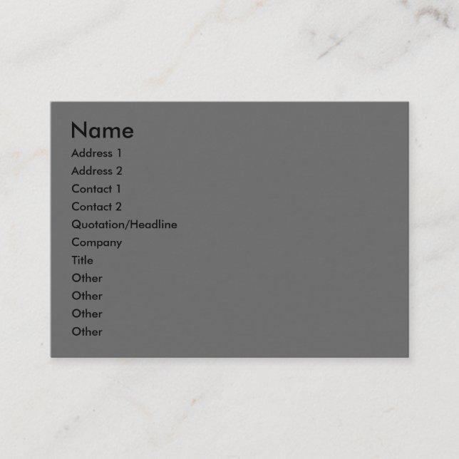 Ardoise o artista cita Cartões de visitas de Dagas (Frente)