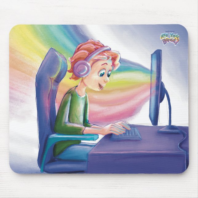 Are You Bored? Colorful Desk Mouse Pad (Frente)