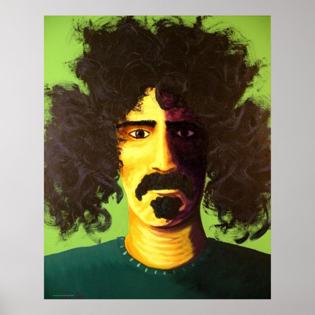 "Are you serious?" Pop Art Poster of Frank Zappa (Frente)