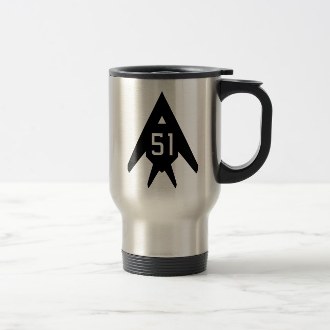 Área 51 Caneca de viagem (Direita)