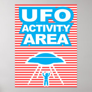 Área de Atividade OVNI, Alienígena, poster engraça