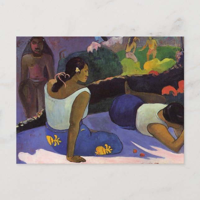 'Arearea no Varua Ino' - Cartão postal Paul Gaugui (Frente)