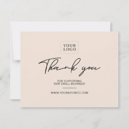 Areia | Cartão de Agradecimento de Negócios com Le