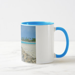 Areia de Aruba & caneca do surf