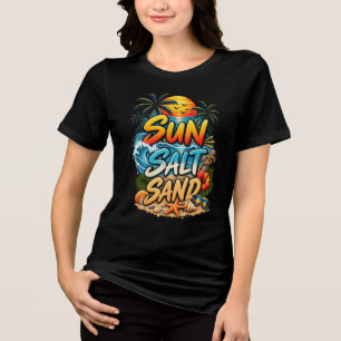 Areia de Surf de Verão Design de Praia Tropical