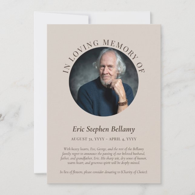 Areia E Marrom Elegantes No Anúncio Da Memória Ama (Frente)