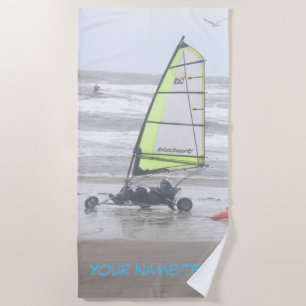 Areia Iachando com Seagul Cust. Toalha de praia