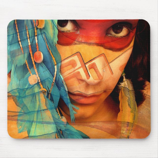 Areia pintada Mousepad (Frente)