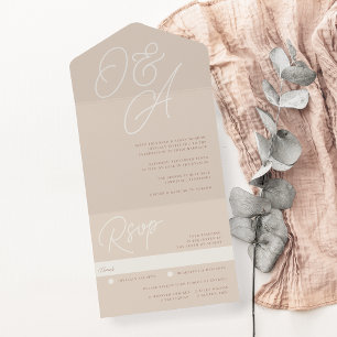 Areia Script Watermark Monograma Wedding