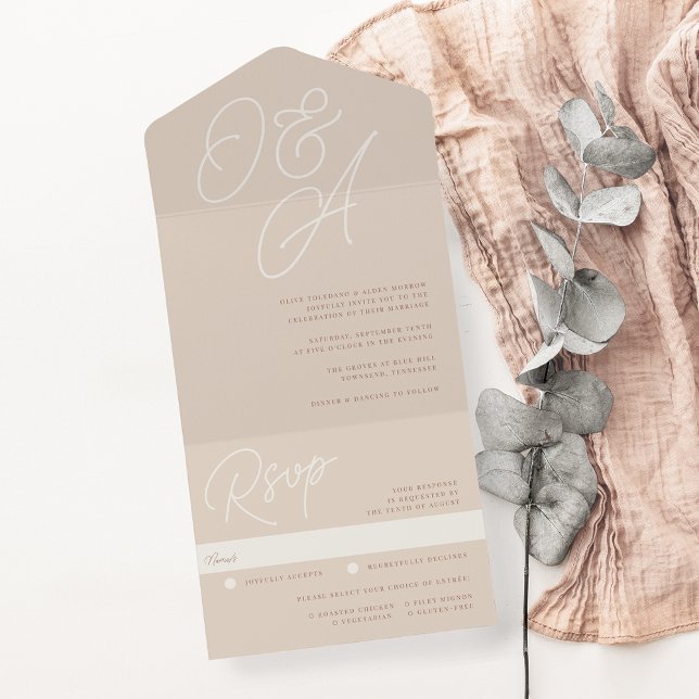 Areia | Script Watermark Monograma Wedding (Criador carregado)
