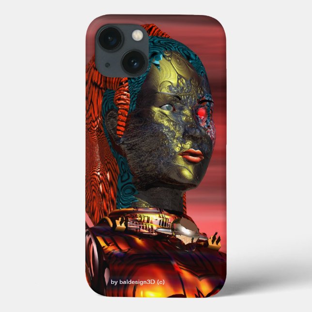 ARES - CYBORG PORTRAIT Red Science Fiction (Verso)