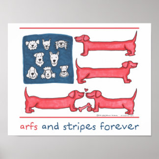 Arfs & Stripes para Poster sempre