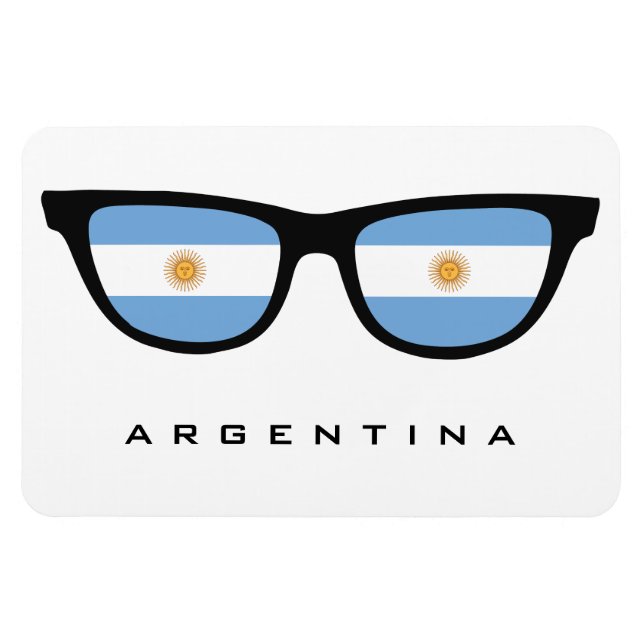 Argentina Espalha texto personalizado e ímã de cor (Horizontal)