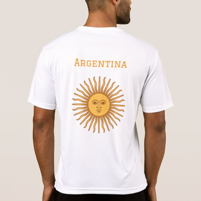 Argentina Sol de Mayo: Camiseta de Fã Autêntica (Verso)