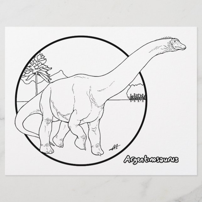 Argentinossauro - Coloring Page. (Frente)
