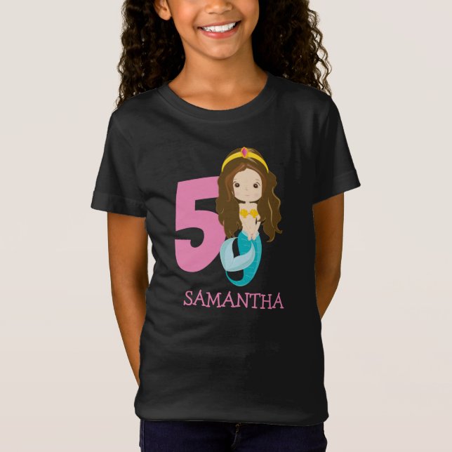 Ariel - Nossa Pequena Camiseta de 5 de aniversário (Frente)