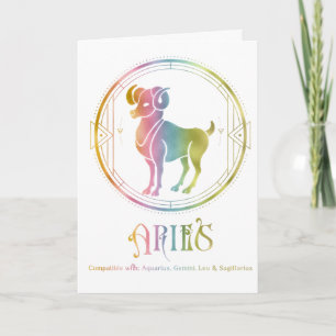 Aries Compatibility Birthday - Cartão