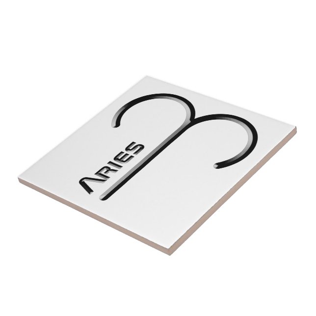 ARIES, Design abstrato do Sinal Zodíaco, (Lateral)
