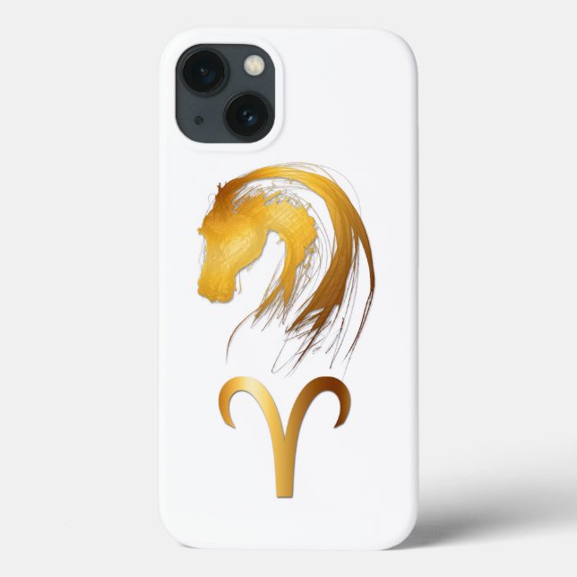Aries Horse Chinese e Western Astrology Iphone (Verso)