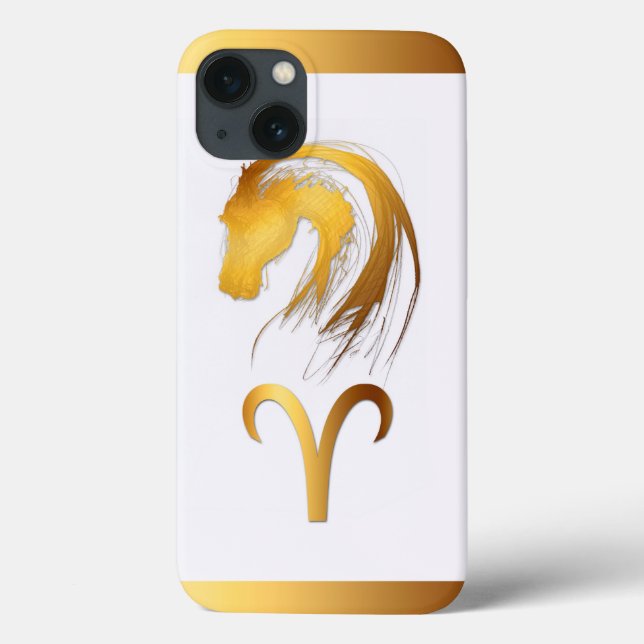 Aries Horse Chinese e Western Astrology Iphone (Verso)