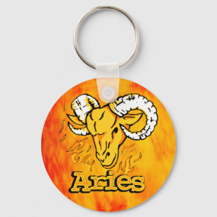 Aries o chaveiro do sinal do fogo da ram