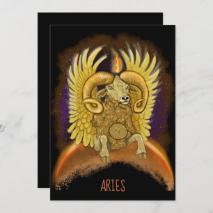 Aries Sinal de Zodíaco Convite