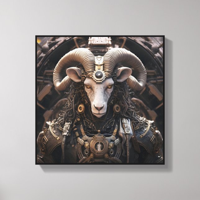 Aries Zodiac Art Canvas (Frente)