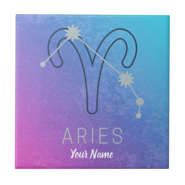 Aries Zodiac - Sinal de Estrela Constelação de Hor (Frente)