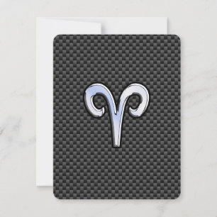 Aries Zodiac Sinal em Carvões Fibra de Carvões Imp