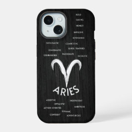 Aries Zodiac Traços Horoscópicos Caras