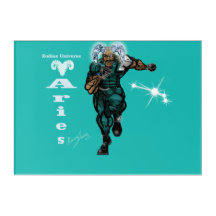 Áries Zodiac Universe - Arte de Parede Acrílica