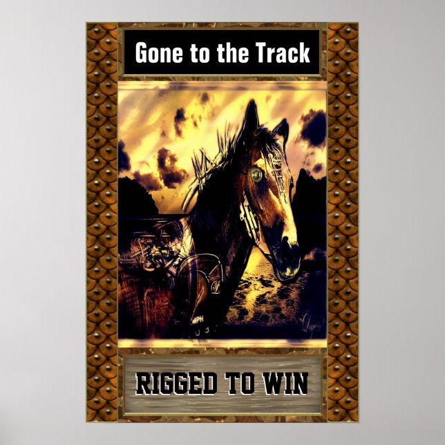 Aristides Cyborg Horse Customizable Poster (Frente)