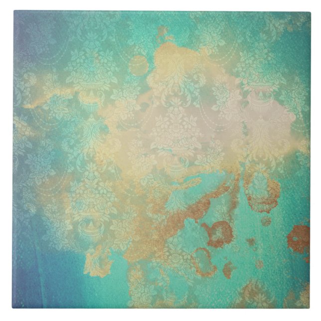 Aristóteles, beige azul-teal envelhecido (Frente)