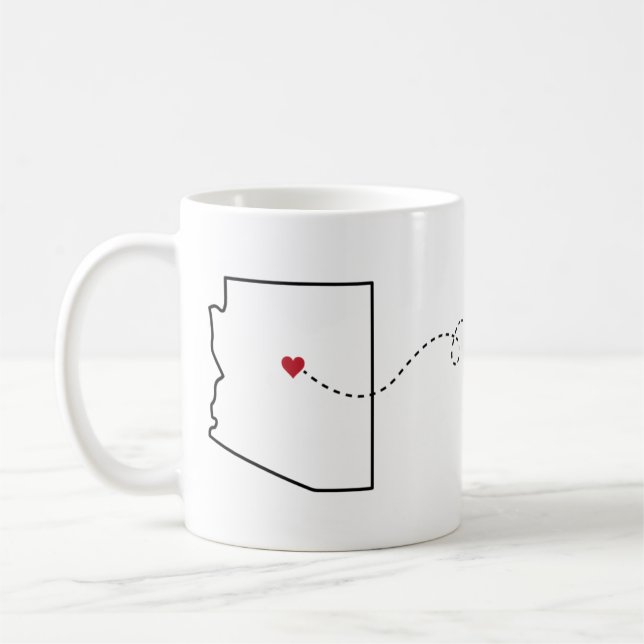 Arizona a Tennessee - caneca de café de (Esquerda)