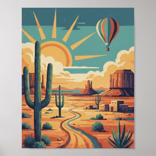 Arizona Art Travel Poster America Print Home Decor (Frente)