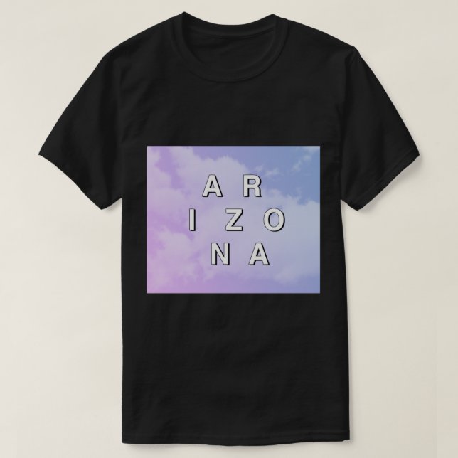 ARIZONA (Banda) - Camisa T Clássica das Nuvens (Frente do Design)