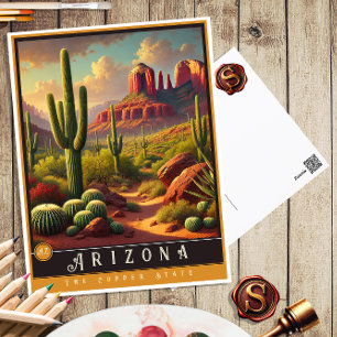 Arizona Cartão postal de Estado Hiperrealista