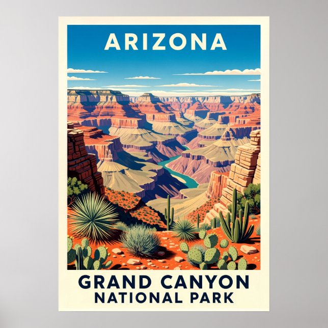 Arizona Grand Canyon National Park V01 Poster (Frente)