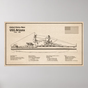 ARIZONA USS - Enviar Planos de Impressão Blueprint