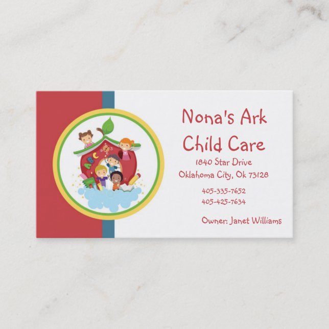 Ark Child Care Cartão de visita (Frente)