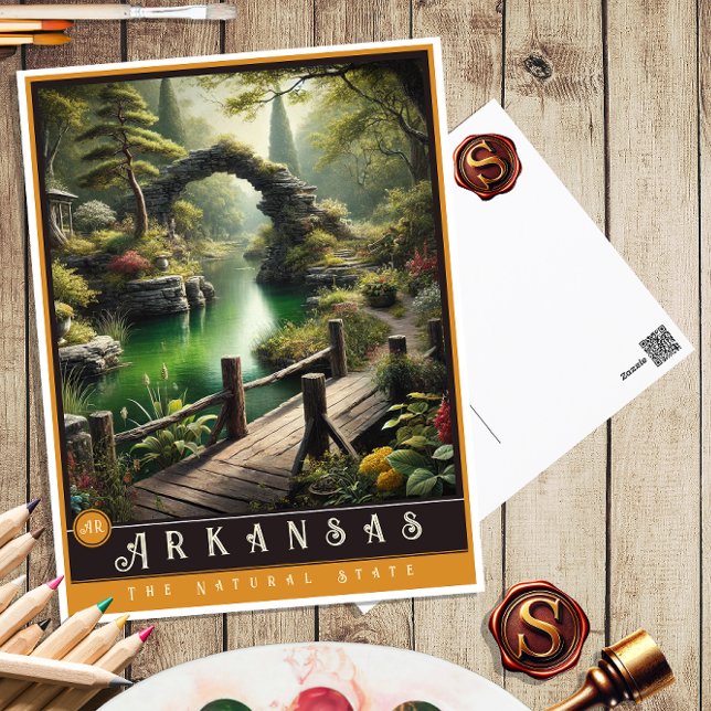 Arkansas | Cartão postal de Estado Hiperrealista (Criador carregado)