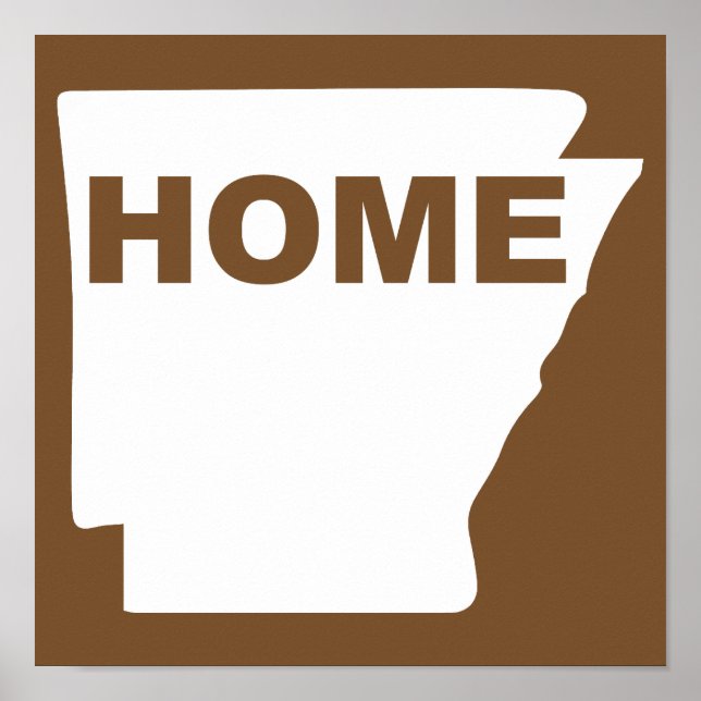 Arkansas Home Longe Do Sinal De Poster (Frente)